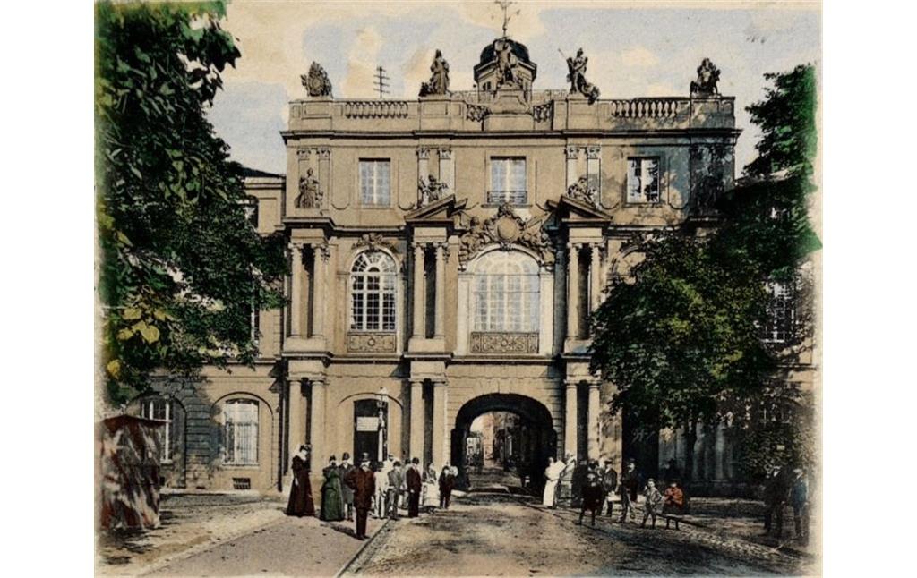 Feldseite des Koblenzer Tores, kurfürstliches Schloss Bonn, um 1905