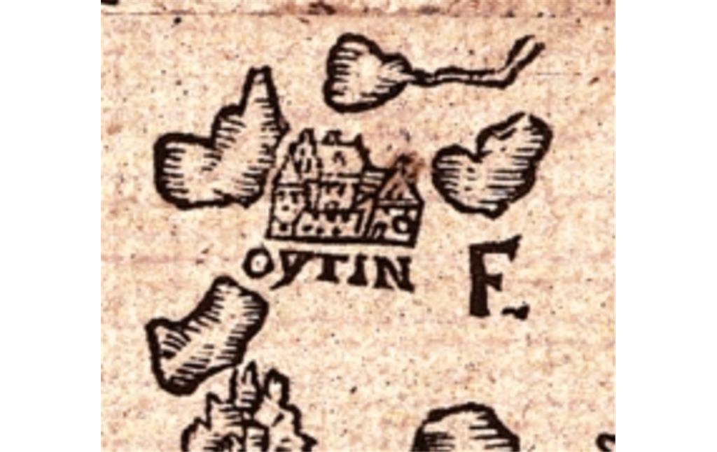 Burg Eutin - Kartenausschnitt Marcus Jordanus 1559