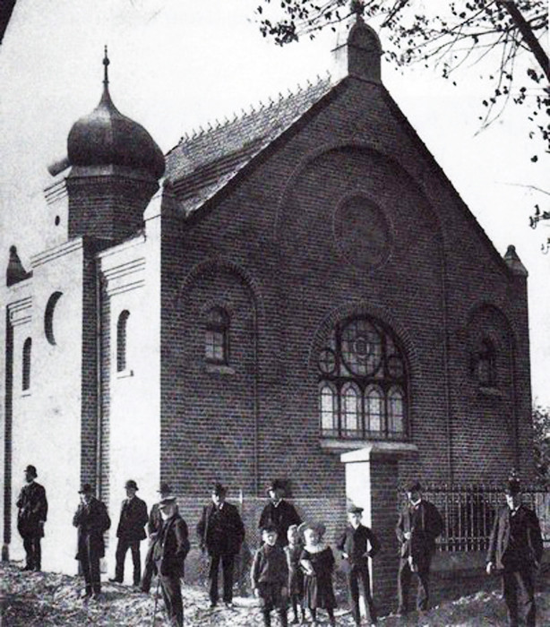Historische Aufnahme der Synagoge in Nettetal-Breyell (zwischen 1910 und 1938).