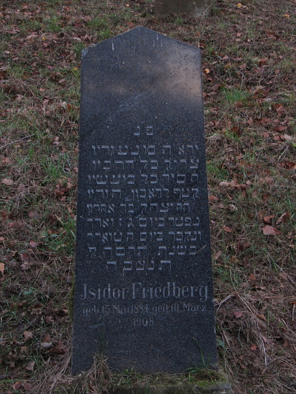 Grabstein auf dem jüdischen Friedhof am Ehrlichsberg in Miehlen (2012)