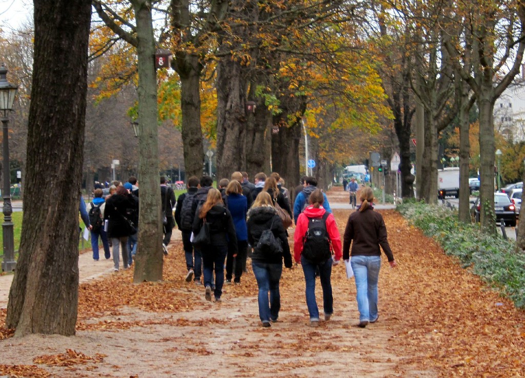 Fußweg in der Poppelsdorfer Allee in Bonn (2012)