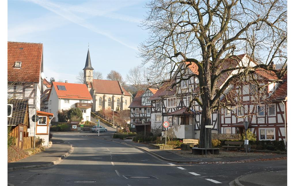 Ortsmitte Eubach, Gemeinde Morschen (2011)