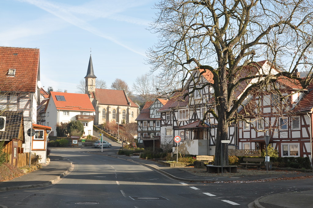 Ortsmitte Eubach, Gemeinde Morschen (2011)