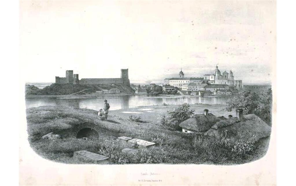 Lutsk Castle in 1850