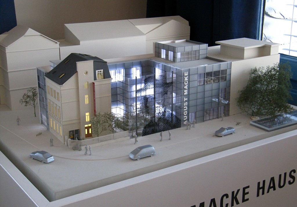 Modell der Erweiterung bzw. des Umbaus des August Macke Hauses (2012)