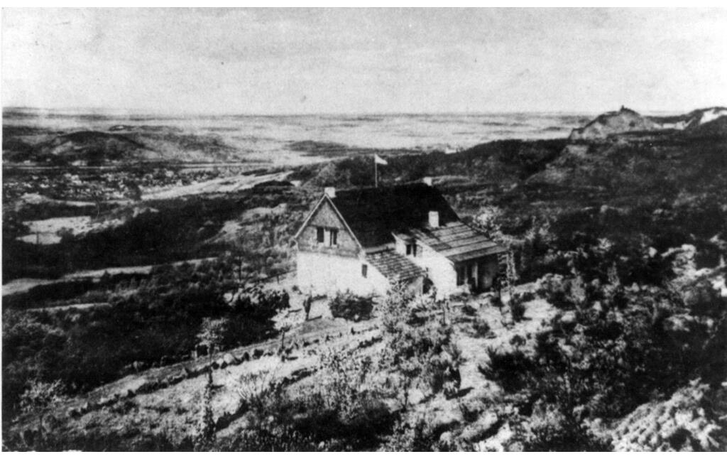 Das Haus der Naturfreunde auf dem Himmerich in Bad Honnef (Aufnahme vor 1933).