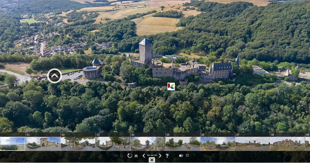 Die Burg Lichtenberg bei Thallichtenberg - eine virtuelle 360-Grad-Tour (2023)