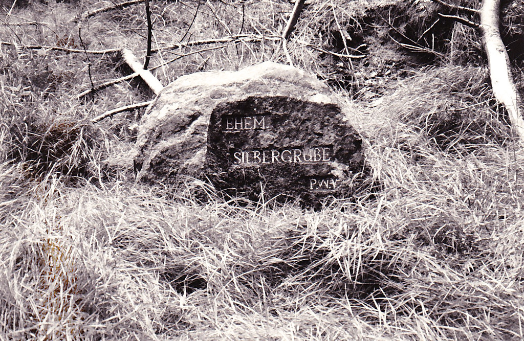 Ritterstein Nr. 191 "Ehem. Silbergrube" bei Bobenthal (1993)
