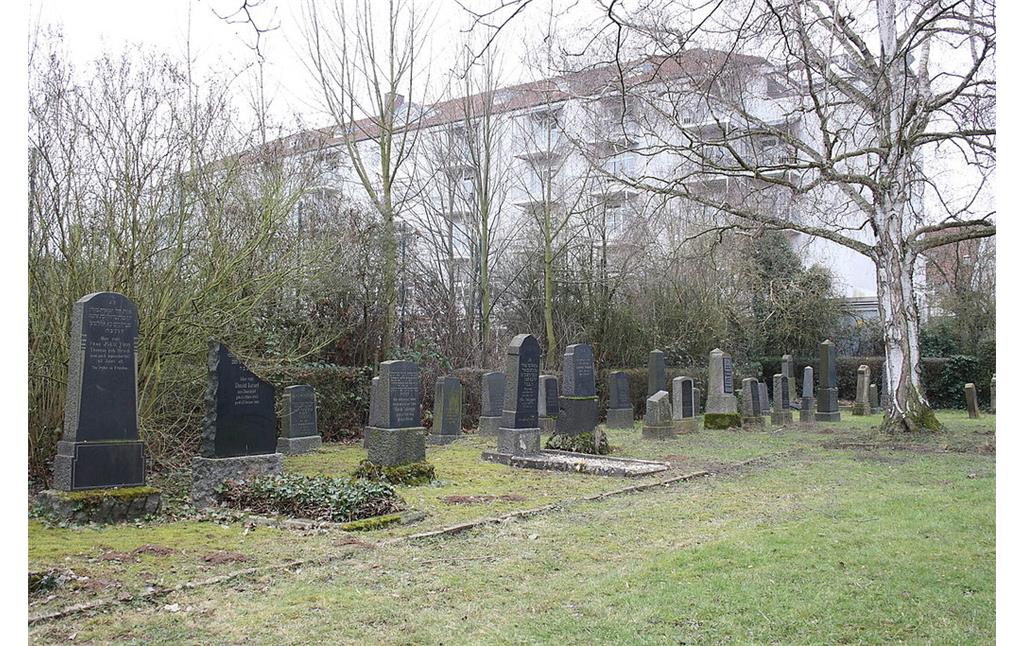 Reihe von Grabstellen auf dem Jüdischen Friedhof in Endenich (2011)
