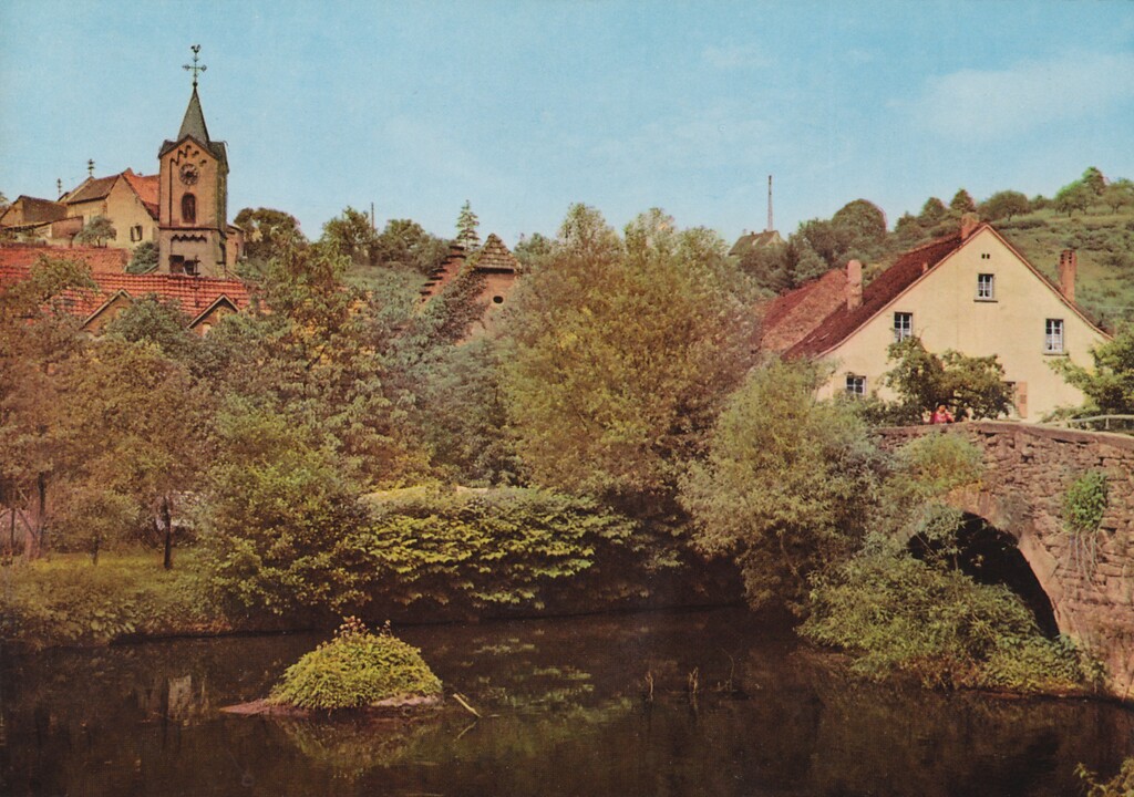 Lauterbrücke als Bildmotiv im 20. Jahrhundert (1960).