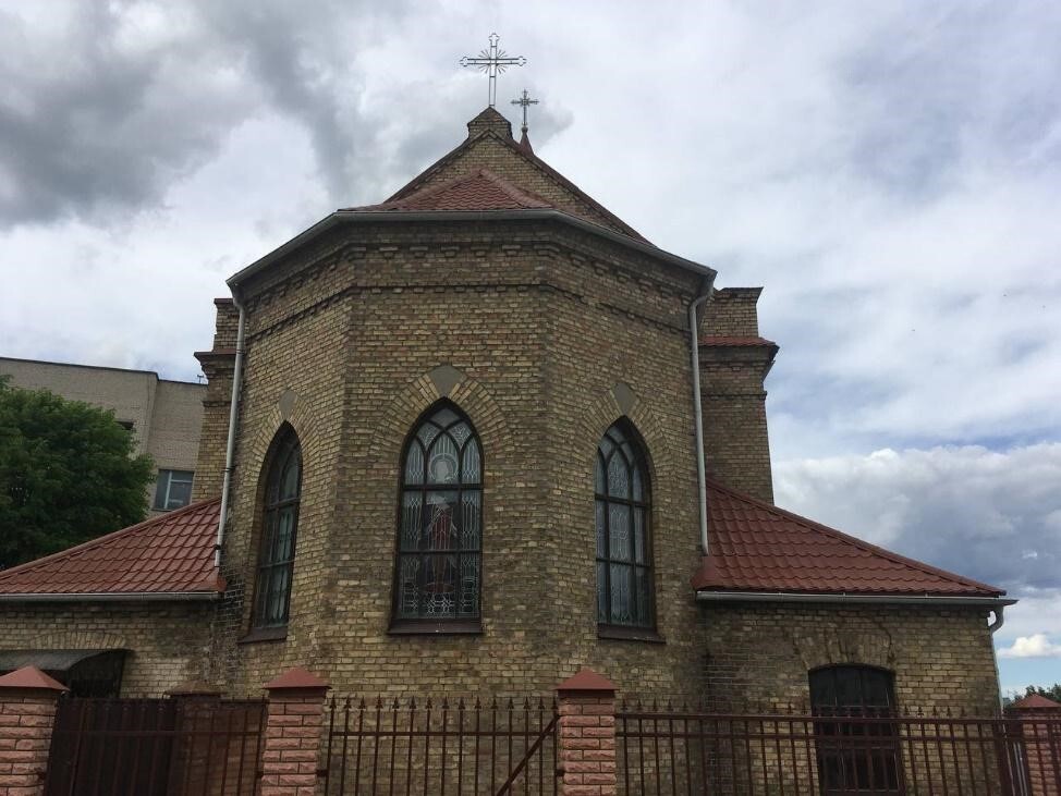 Pentagonal apse of the Greek Catholic St. Josaphat Kuntsevych Church in Volodymyr-Volynskyi (2021)