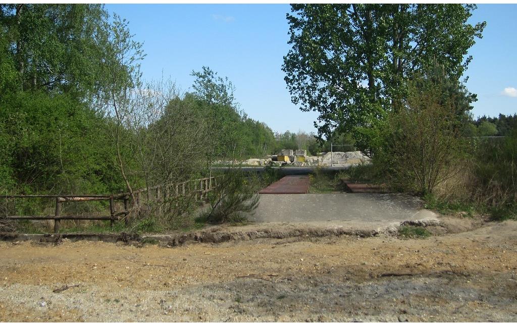Die Panzerwaschanlage am früheren "Camp Altenrath" bei Troisdorf (2014).