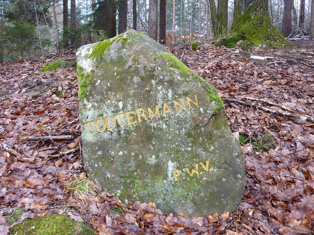 Ritterstein Nr. 75 Todtermann südlich von Helmbach und Appenthal (2013)