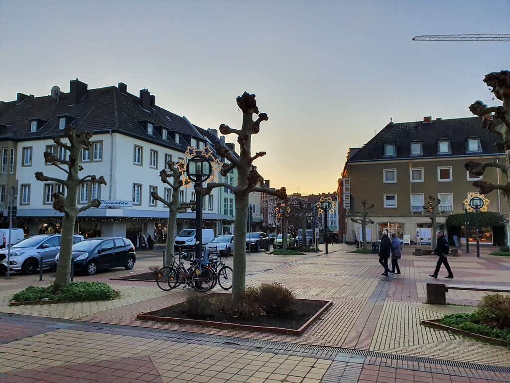 Blick auf den Marktplatz in Jülich (2019).