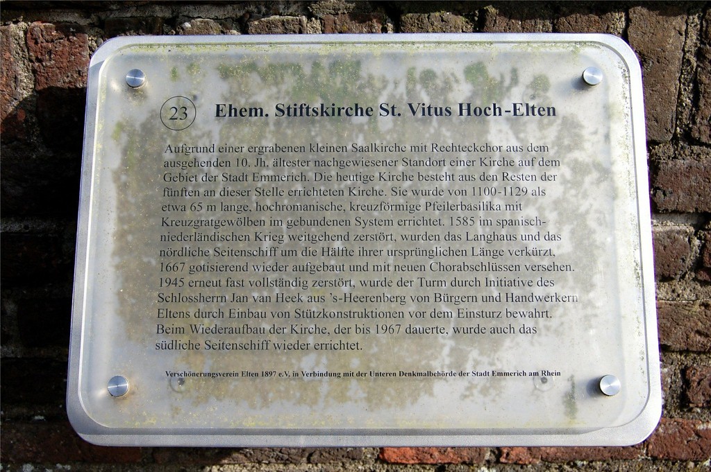 Stift Elten (Frauenstift Hoch Elten / Hochelten, 2012)