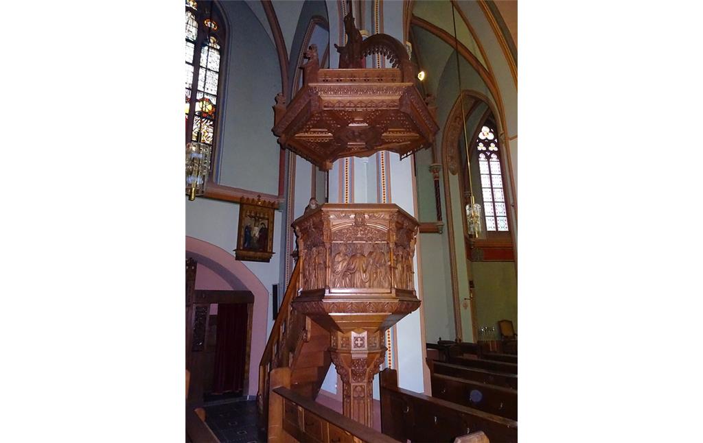 Kanzel in der Heilig-Kreuz-Kirche in Erkelenz-Keyenberg (2018)