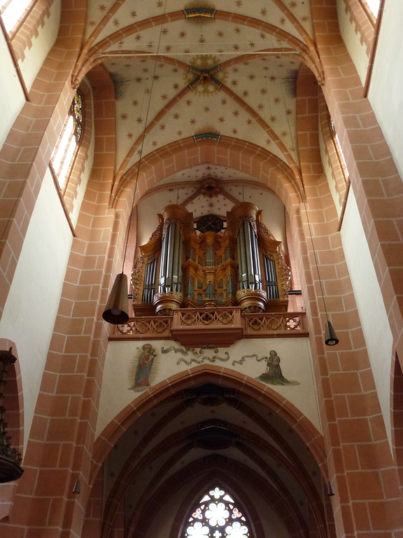 Die barocke Orgel der Kirche in der Liebfrauenkirche in Oberwesel (2016).
