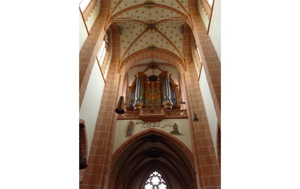 Die barocke Orgel der Kirche in der Liebfrauenkirche in Oberwesel (2016).