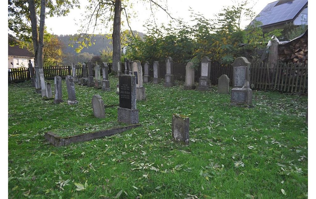 Blick auf das Gräberfeld des jüdischen Friedhofs in Lütz (2014)