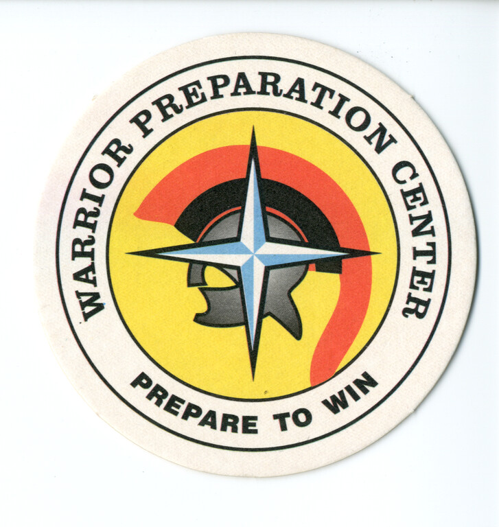 Bierdeckel mit Emblem des Warrior Preparation Center (2012)