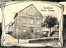 Das Hotel Reis in Treis, damals Gasthaus Franz Castor (1910)
