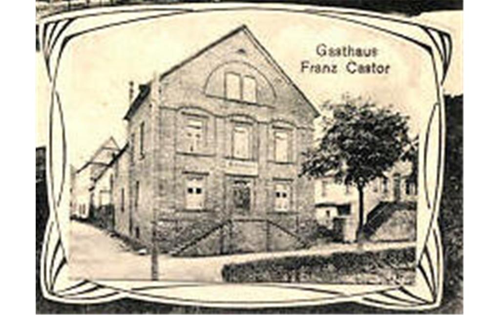 Das Hotel Reis in Treis, damals Gasthaus Franz Castor (1910)