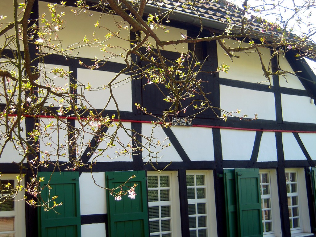 Detailansicht des Wohnhauses der ehemaligen Lierhausmühle in Mülheim a.d. Ruhr (2016)