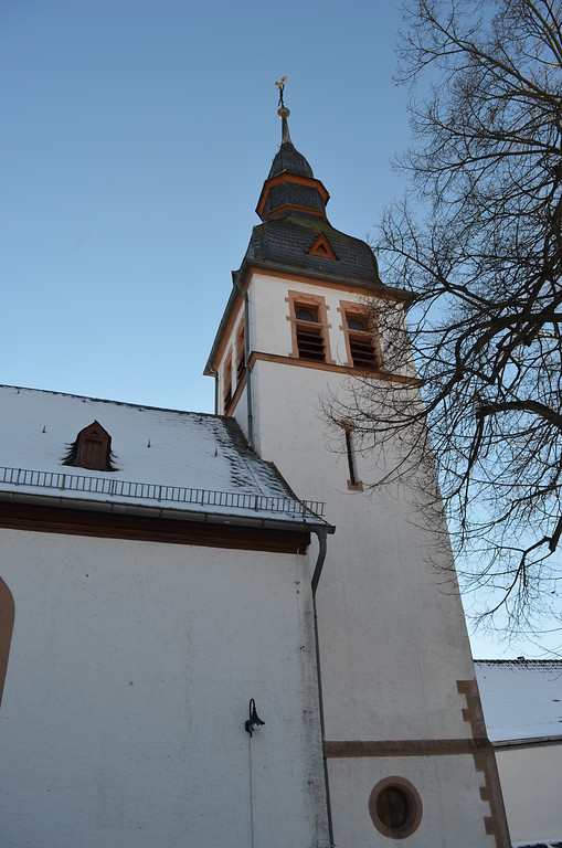 Turm der evangelischen Kirche Seibersbach (2017)