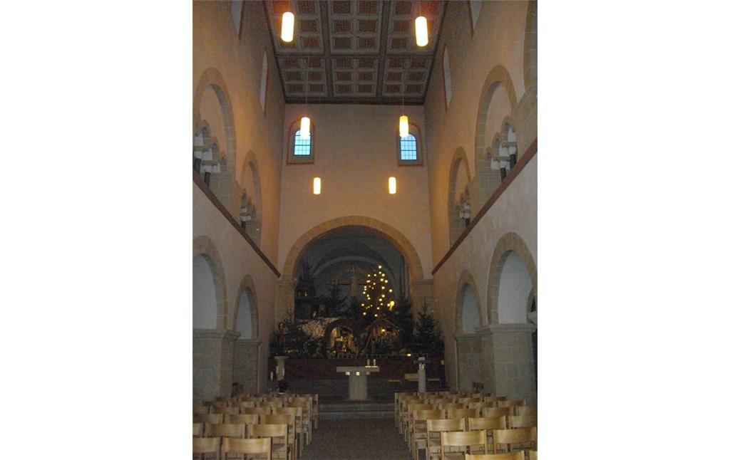 Innenraum der katholischen Klosterkirche Sankt Johannis der Täufer in Niederlahnstein (2008)