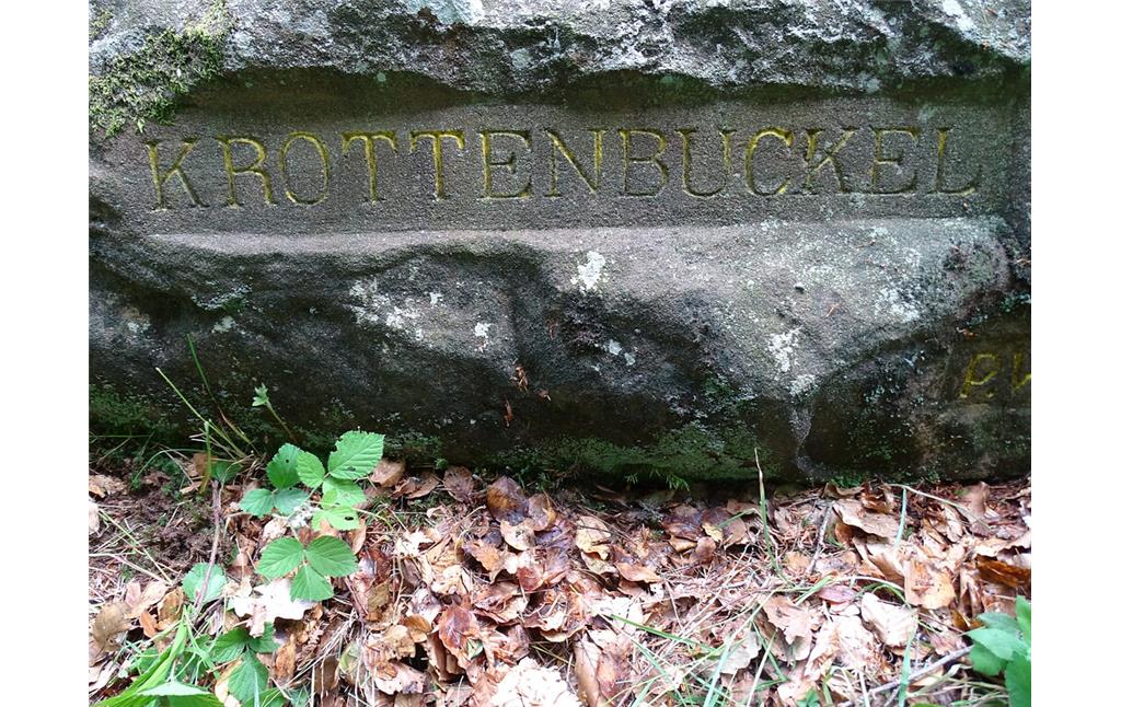 Ritterstein Nr. 128 "Krottenbuckel" südöstlich von Waldleiningen (2019)