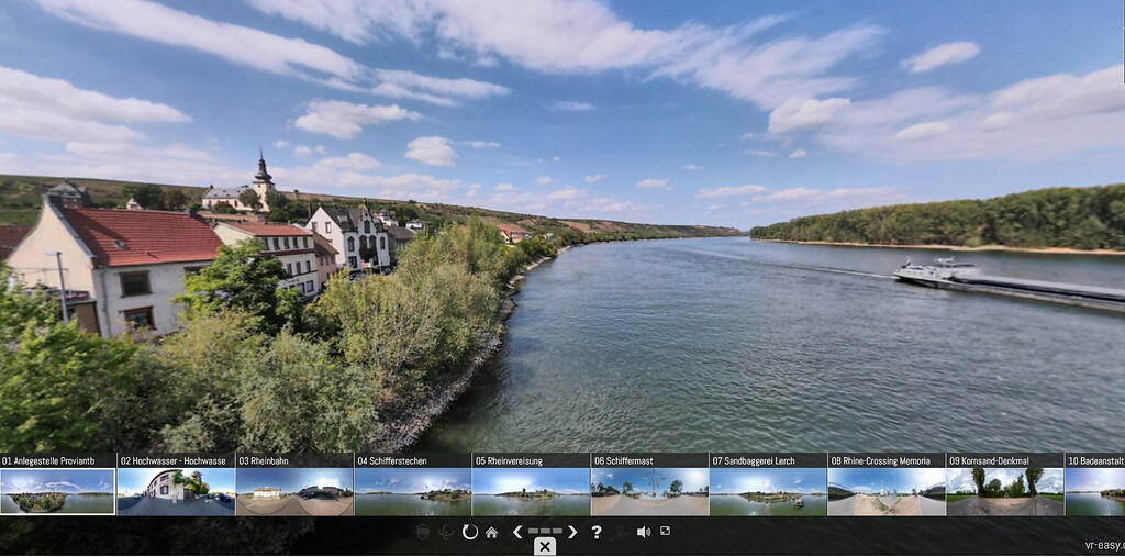 Das Rheinufer in Nierstein - ein virtueller Rundgang (2022)
