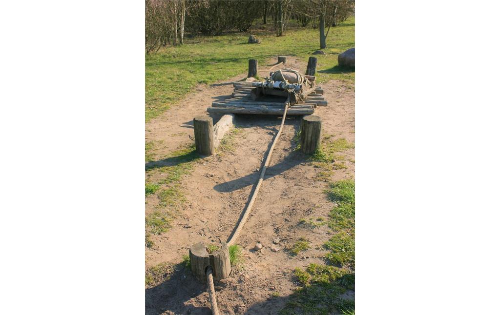 Transportsimulation zur Erbauung eines Großsteingrabs im Steinzeitpark Dithmarschen (2019)