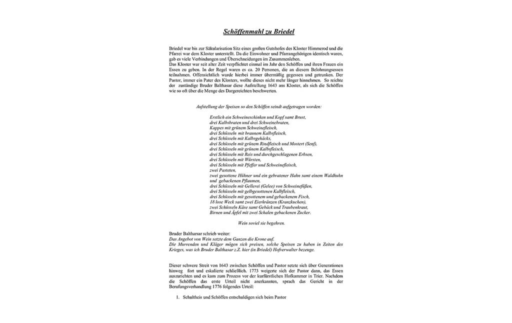 "Schöffenmahl zu Briedel" von Hermann Thur (2021)