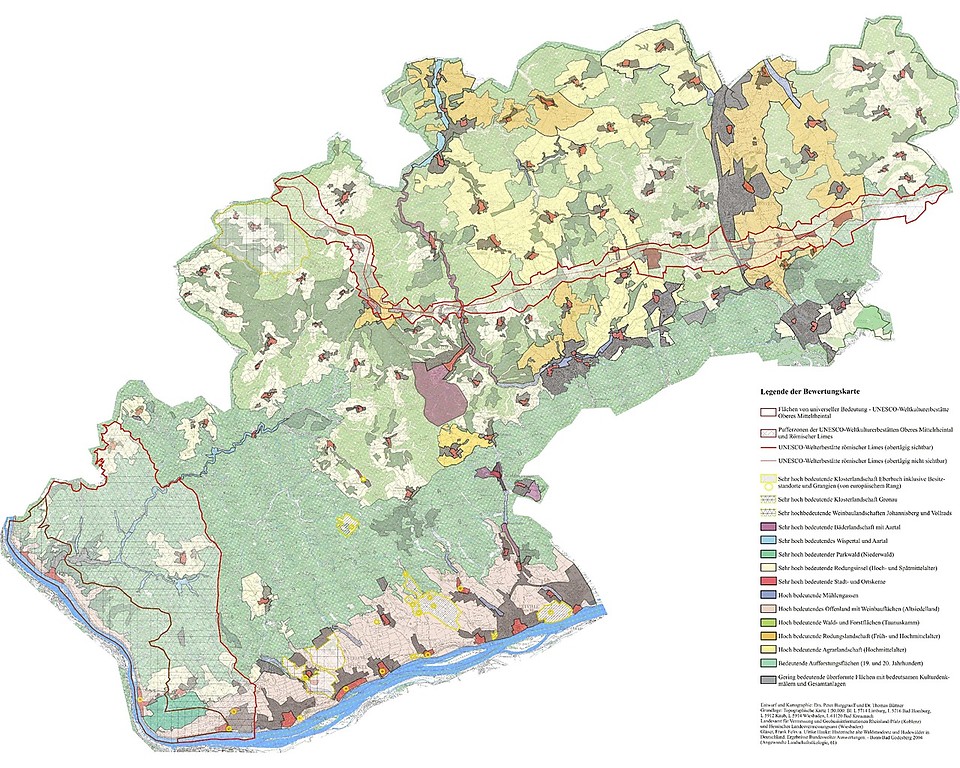 Strukturen und Nutzungen des Rheingau-Taunus-Kreises - Bewertungskarte