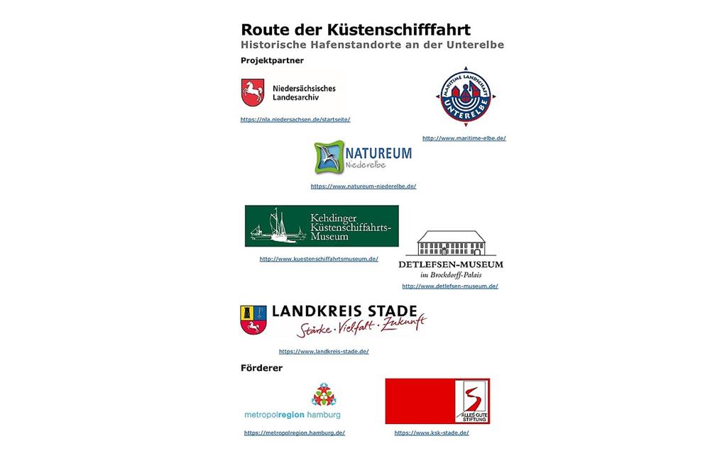 Route der Küstenschifffahrt - Partner und Förderer